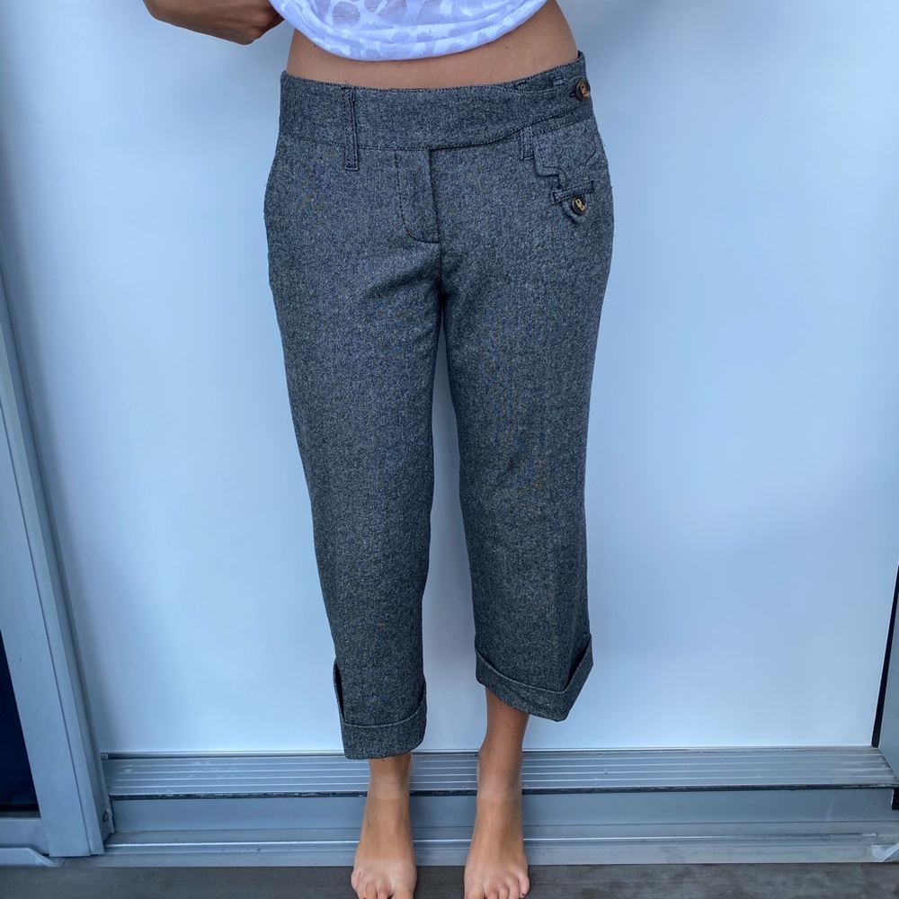 DOLCE & GABBANA GREY CAPRI TROUSERS
